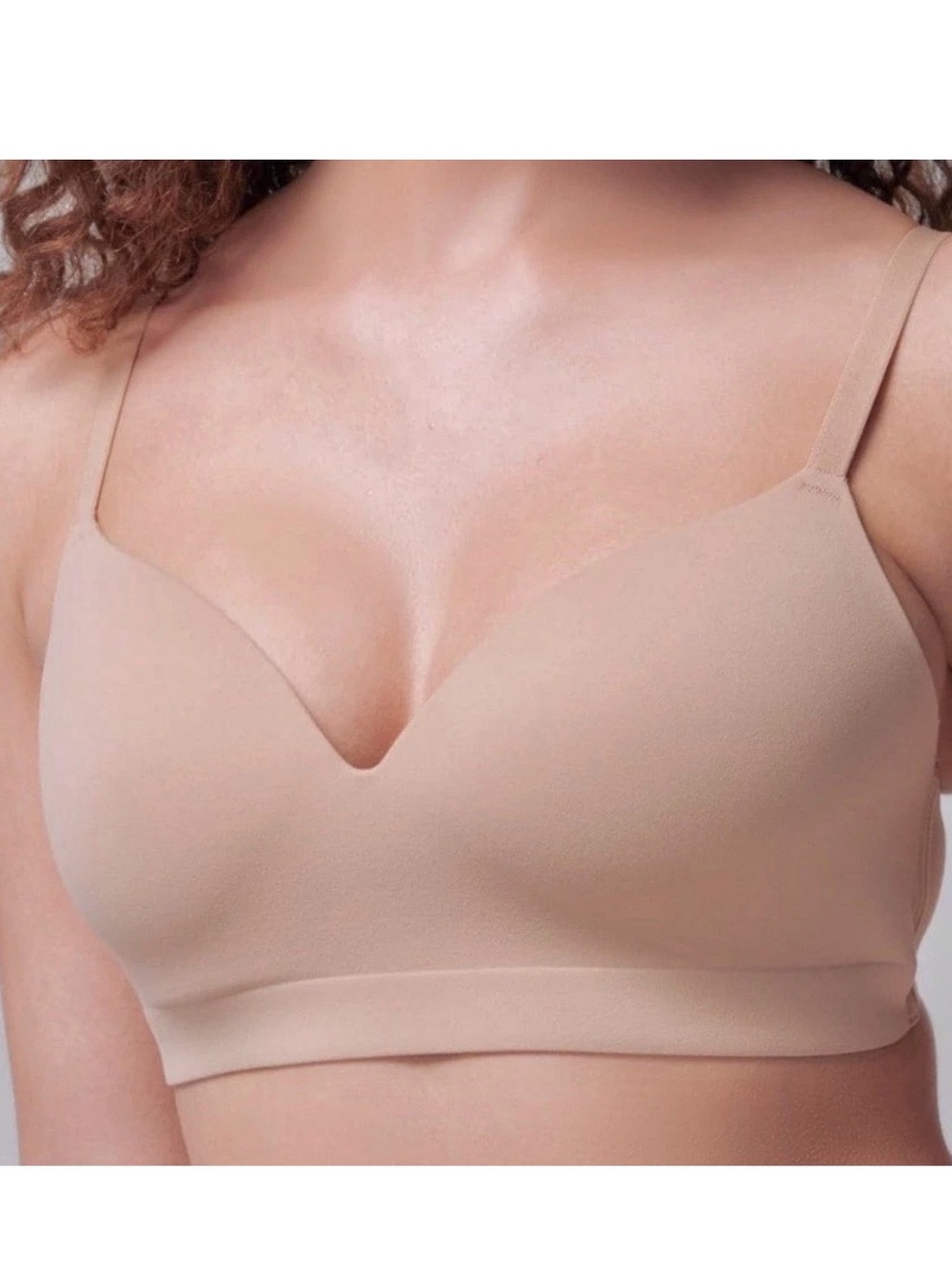 SOMA Enbliss Luxe Wireless Lace J Hook Back Bra - 34D Nude Multiway Straps